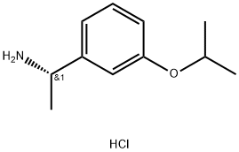 (S)-1-(3-Isopropoxyphenyl)ethanamine hydrochloride Struktur