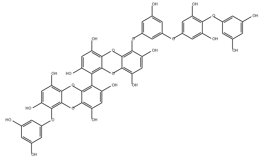 Pyrogallol-Phloroglucinol-6,6-Bieckol Struktur