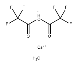 Calcium hexafluoroacetylacetonate dihydrate Struktur