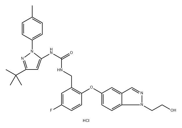 Pexmetinib hydrochloride Struktur