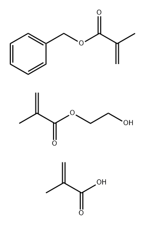 2-Methyl-2-propenoic acid polymer with 2-hydroxyethyl 2-methyl-2-propenoate and phenylmethyl 2-methyl-2-propenoate Struktur