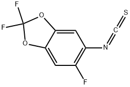 2,2,5-trifluoro-6-isothiocyanatobenzo[d][1,3]dioxole Struktur