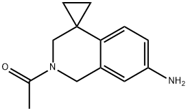 1-(7'-amino-1'H-spiro[cyclopropane-1,4'-isoquinolin]-2'(3'H)-yl)ethan-1-one Struktur