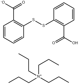 N,N,N-Tripropyl-1-propanaminium salt with 2,2'-dithiobis[benzoic acid] (1:1) Struktur