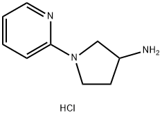 3-Pyrrolidinamine, 1-(2-pyridinyl)-, hydrochloride (1:1) Struktur