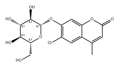 6-Chloro-4-methylumbelliferyl β-D-Glucopyranoside Struktur