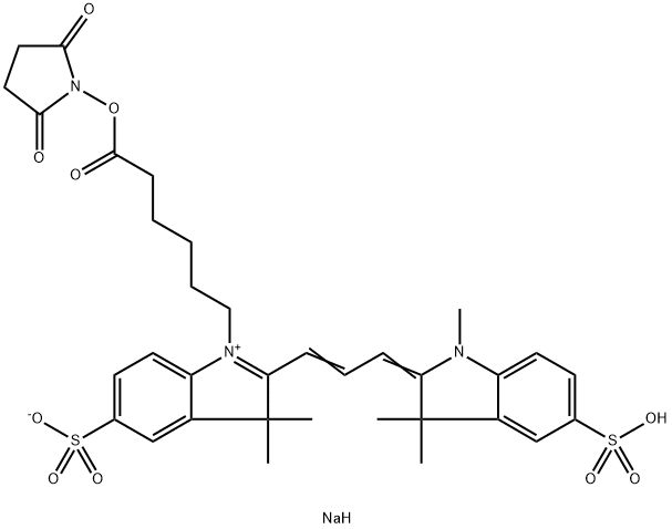 Sulfo Cyanine3 NHS ester Struktur