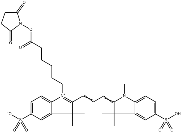 Sulfo-Cyanine3 NHS ester Struktur