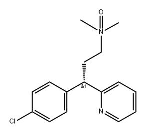 2-Pyridinepropanamine, γ-(4-chlorophenyl)-N,N-dimethyl-, N-oxide, (S)- (9CI) Struktur