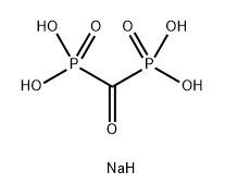 Tetrasodium carbonylbis(phosphonate) Struktur