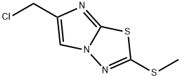 6-(chloromethyl)-2-(methylthio)imidazo[2,1-b][1,3,4]thiadiazole Struktur