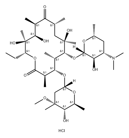 Erythromycin,hydrochloride (8CI,9CI) Struktur