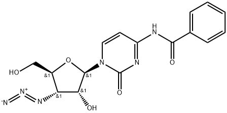 Cytidine, N-?benzoyl-?3'-?azido-?3'-?deoxy- Struktur