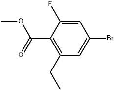 methyl 4-bromo-2-ethyl-6-fluorobenzoate Struktur