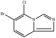 6-bromo-5-chloroimidazo[1,5-a]pyridine Struktur