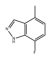 7-fluoro-4-methyl-1H-indazole Struktur