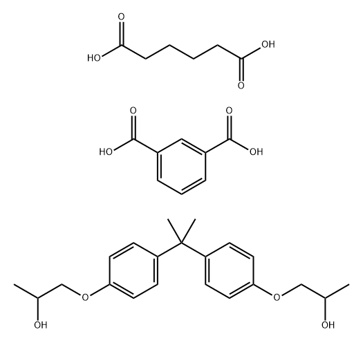 bisphenol A/ isophthalic acid/ adipic acid polymer Struktur