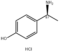 (S)-4-(1-aminoethyl)phenol hydrochloride Struktur