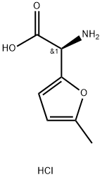 (S)-2-amino-2-(5-methylfuran-2-yl)aceticacid hydrochloride Struktur