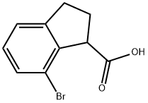 7-Bromo-2,3-dihydro-1H-indene-1-carboxylic?acid Structure