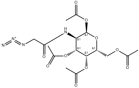 1,3,4,6-Tetra-O-acetyl-N-azidoacetylgalactosamine Struktur