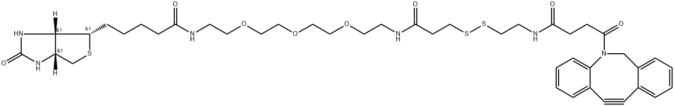 DBCO-S-S-PEG3-Biotin Struktur