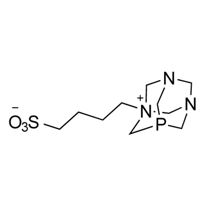 3,5-Diaza-1-azonia-7-phosphatricyclo[3.3.1.13,7]decane, 1-(4-sulfobutyl)-, inner salt Struktur