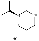 Morpholine, 2-(1-methylethyl)-, hydrochloride, (2S)- Struktur