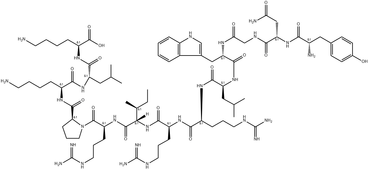 dynorphin A (1-13), Asn(2)-Trp(4)- Struktur