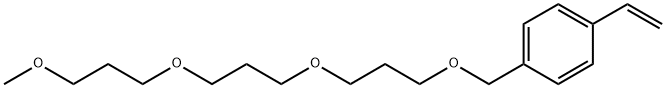 1-(4-Ethenylphenyl)-2,6,10,14-tetraoxapentadecane Struktur