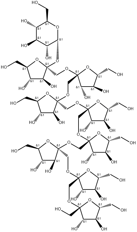 Fructo-oligosaccharide DP9 / GF8 Struktur