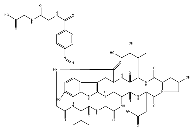 alpha-amanitinylazobenzoylglycylglycine Struktur