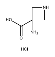 3-Azetidinecarboxylic acid, 3-amino-, hydrochloride (1:2) Struktur