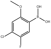 (4-Chloro-5-fluoro-2-methoxyphenyl)boronic acid Struktur