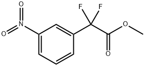 Benzeneacetic acid, α,α-difluoro-3-nitro-, methyl ester Struktur