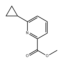 6-cyclopropylpyridinecarboxylic acid methyl ester Struktur