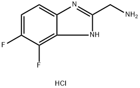 (4,5-difluoro-3H-benzo[d]imidazol-2-yl)methanamine hydrochloride Struktur