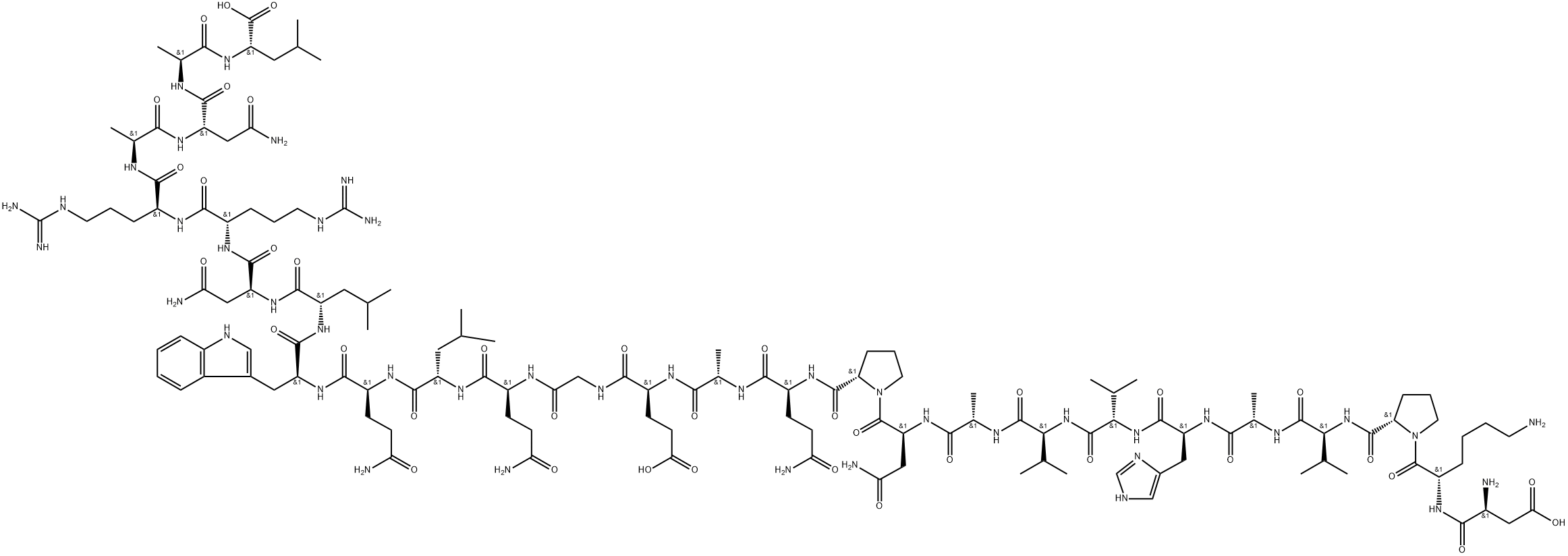 TNF-α(10-36) (human) Struktur