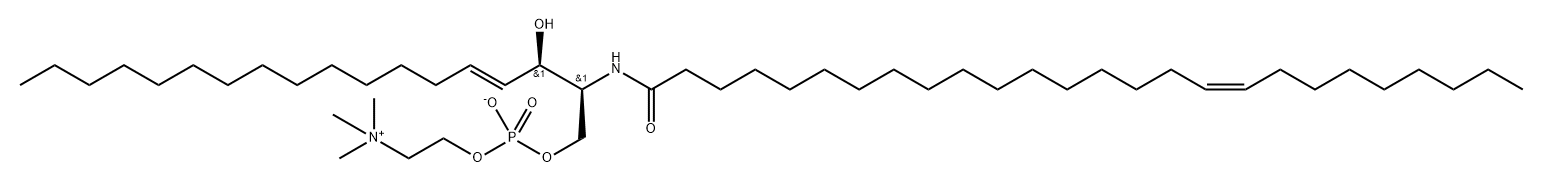 C26:1 Sphingomyelin (d18:1/26:1(17Z)) Struktur