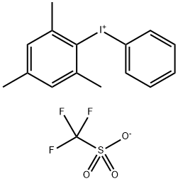 Mesityl(phenyl)iodonium trifluoromethanesulfonate Struktur