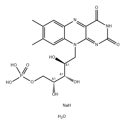 Riboflavin-13C4,15N2 5-Phosphate Struktur