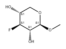 Methyl 3-Deoxy-3-fluoro-b-D-xylopyranoside Struktur