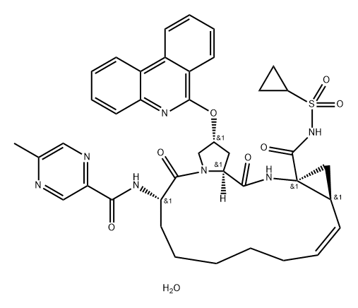 Paritaprevir dihydrate Struktur