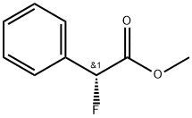 Benzeneacetic acid, α-fluoro-, methyl ester, (αR)- Struktur