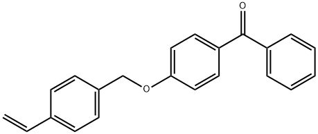 4-[(4-ethenylphenyl)methoxy]phenyl]phenylmethanone Struktur