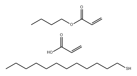 Poly[(acrylic acid, partial sodium salt)-co-(acrylic acid butyl ester)-co-(dodecane-1- thiol)] Struktur