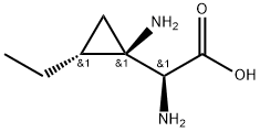 Cyclopropaneacetic acid, alpha,1-diamino-2-ethyl-, [1R-[1alpha,1(S*),2beta]]- (9CI) Struktur