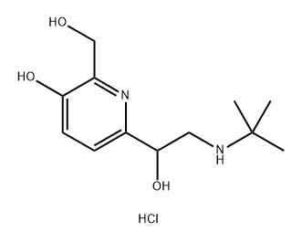 pirbuterol hydrochloride Struktur