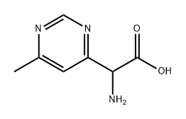 2-amino-2-(6-methylpyrimidin-4-yl)acetic acid Struktur