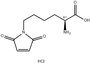 1H-Pyrrole-1-hexanoic acid, α-amino-2,5-dihydro-2,5-dioxo-, hydrochloride (1:1), (αS)- Struktur